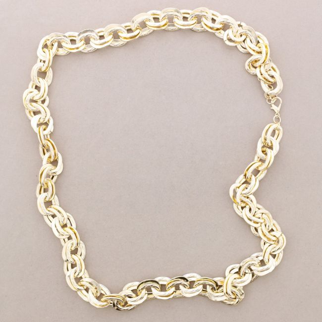 COLLAR LARGO DOBLE ESLABONES METAL