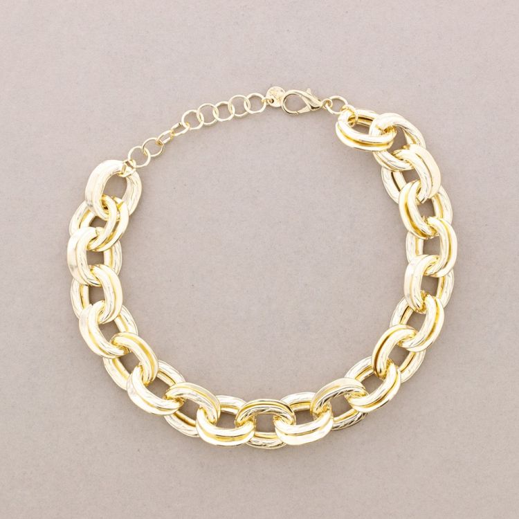 GARGANTILLA DOBLE ESLABONES METAL