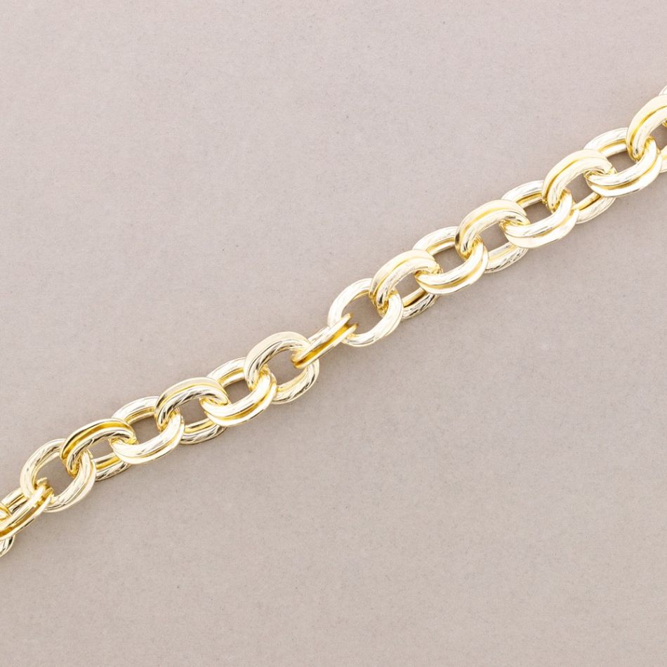 DOUBLE METAL LINKS NECKLACE