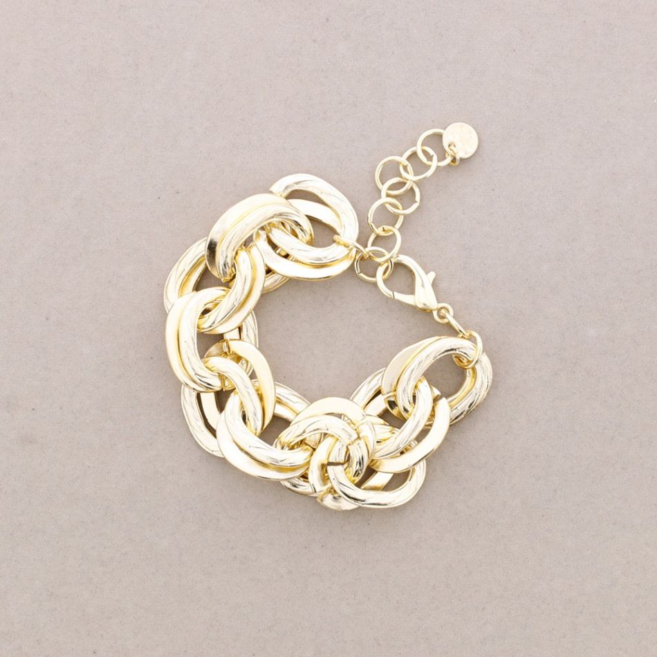 DOUBLE METAL LINKS BRACELET