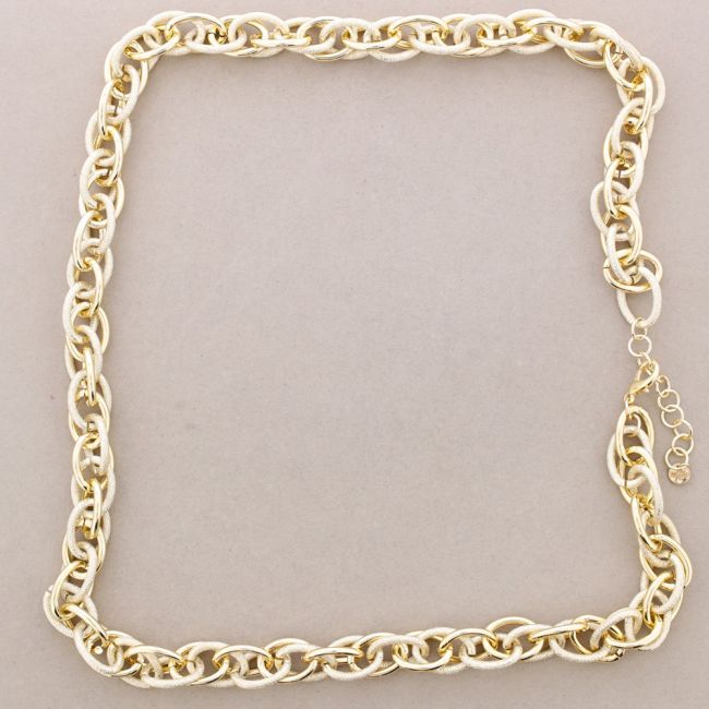 LONG METAL MULTI-LINK NECKLACE