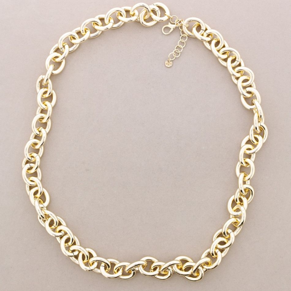 COLLAR LARGO ESLABONES METAL