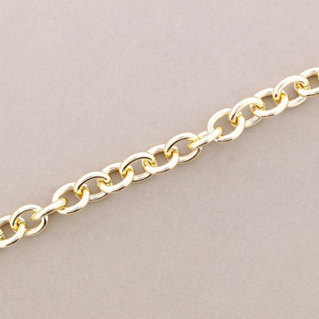 LONG METAL LINK NECKLACE