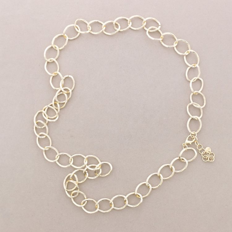 COLLAR LARGO ESLABONES METAL