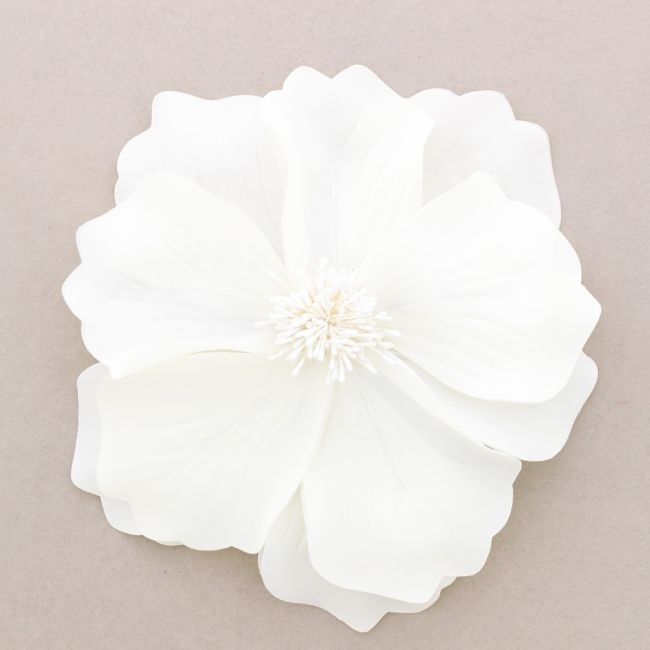 FABRIC FLOWER BROOCH WITH PETALS 19CM