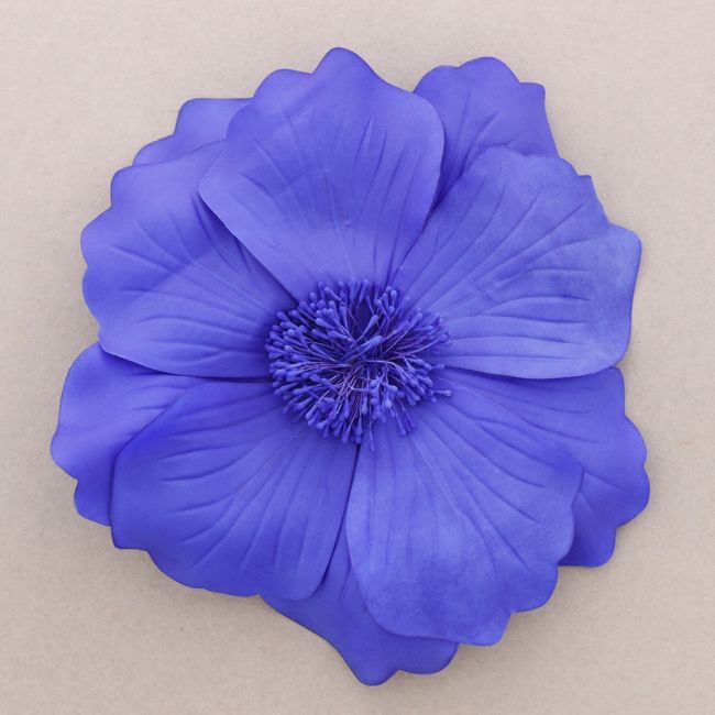BROCHE FLOR TELA PÉTALOS 19CM