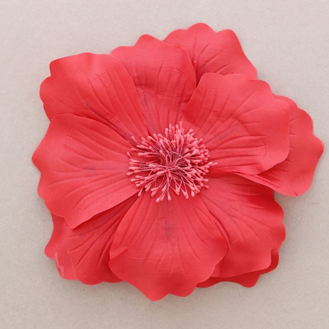 FABRIC FLOWER BROOCH WITH PETALS 19CM