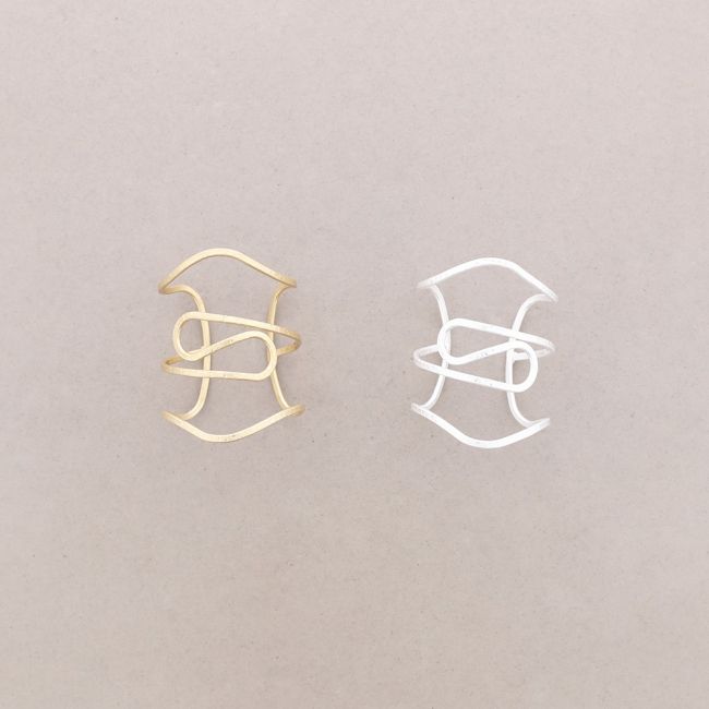 PULSERA METAL LINEAS AJUSTABLE
