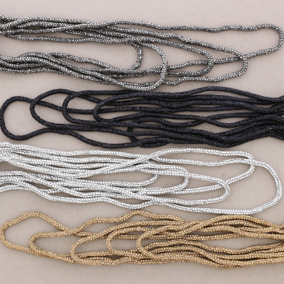 COLLAR CINCO FILAS CRISTALES