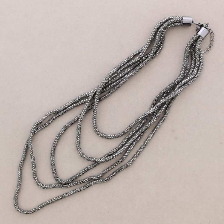 COLLAR CINCO FILAS CRISTALES 2