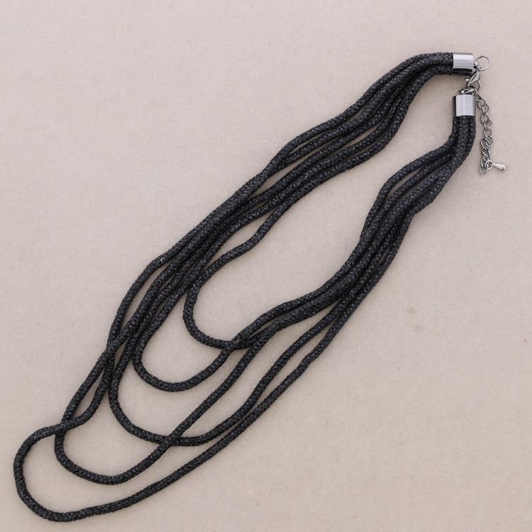 COLLAR CINCO FILAS CRISTALES
