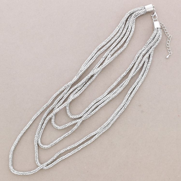 COLLAR CINCO FILAS CRISTALES 2