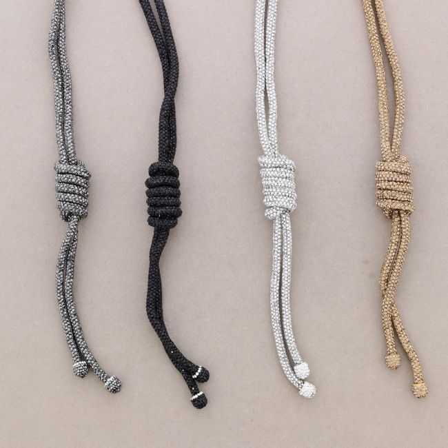 LONG VERTICAL SPIRAL CRYSTALS NECKLACE