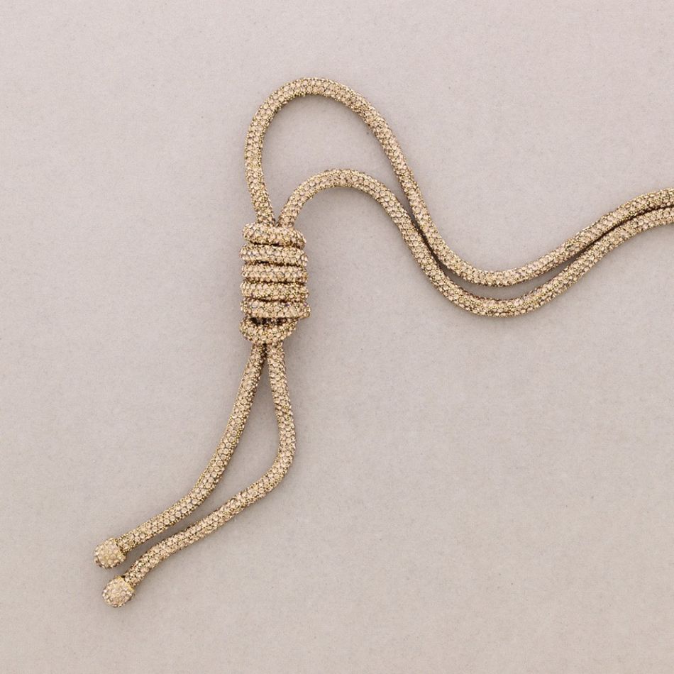 COLLAR LARGO ESPIRAL VERTICAL CRISTALES