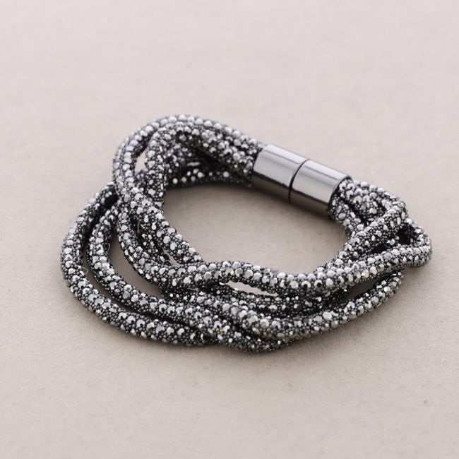 FIVE STRIP CRYSTAL BRACELET