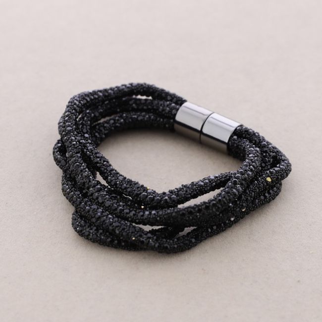 FIVE STRIP CRYSTAL BRACELET