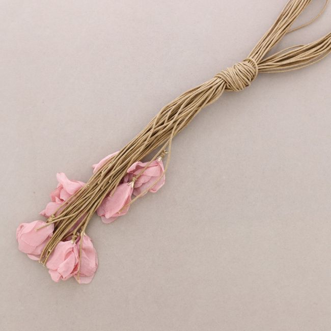 FABRIC FLOWER KNOT NECKLACE