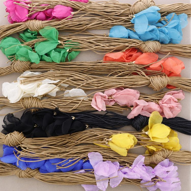 FABRIC FLOWER KNOT NECKLACE 2