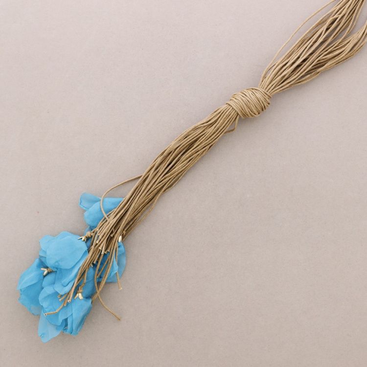 FABRIC FLOWER KNOT NECKLACE