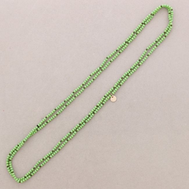 LONG NECKLACE KNOTS FACETED CRYSTAL BALLS 1,5M*4MM