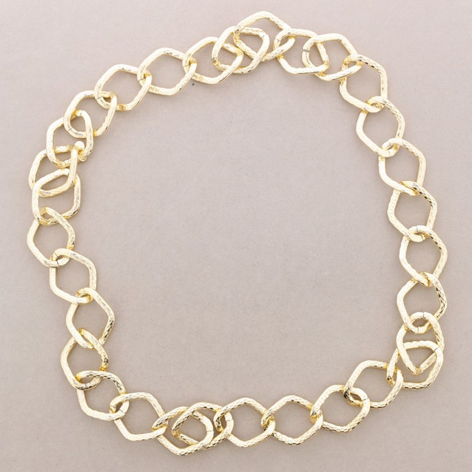 COLLAR LARGO ESLABONES METAL