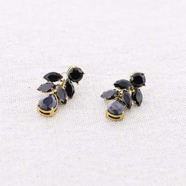 PENDIENTES PRESIÓN ACERO CRISTALES