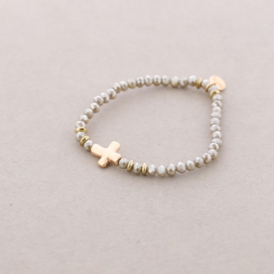 PULSERA ELÁSTICA CRISTALES FACETADOS 4MM