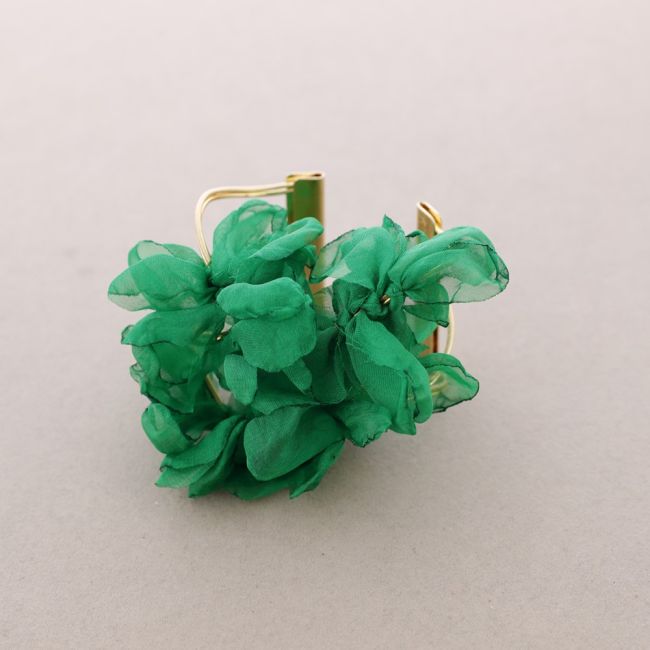 PULSERA AJUSTABLE FLORES TELA