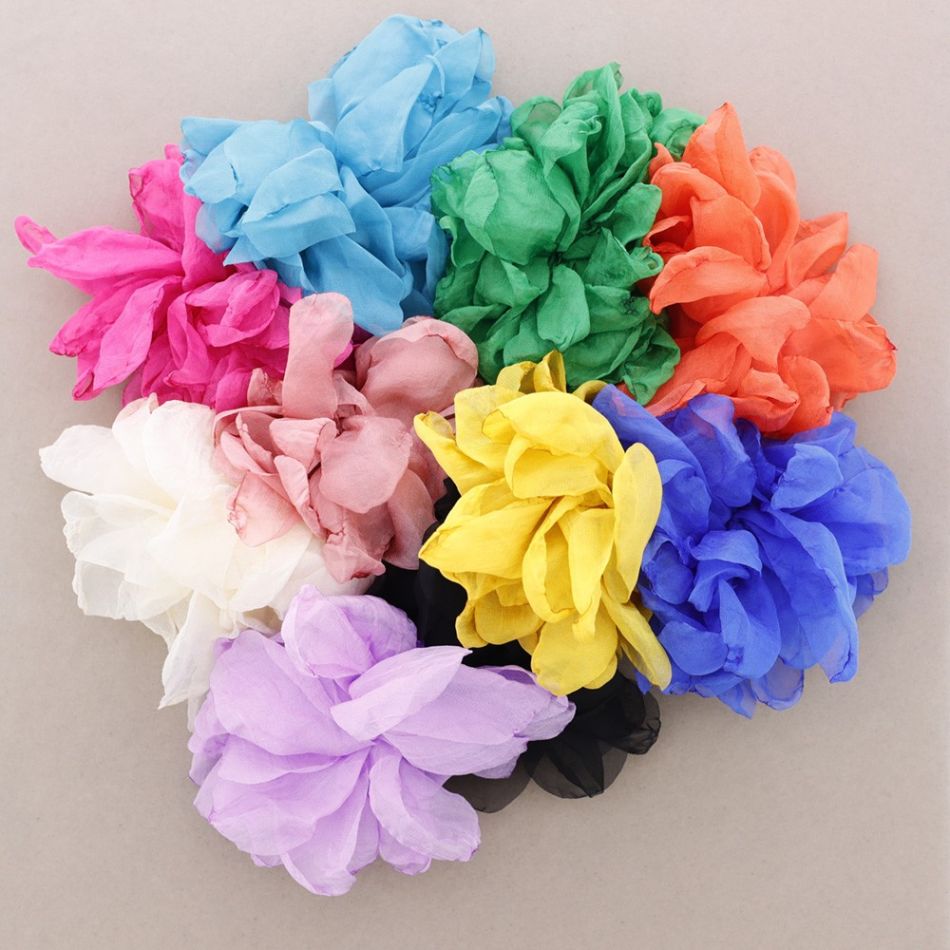 FABRIC FLOWER BROOCH