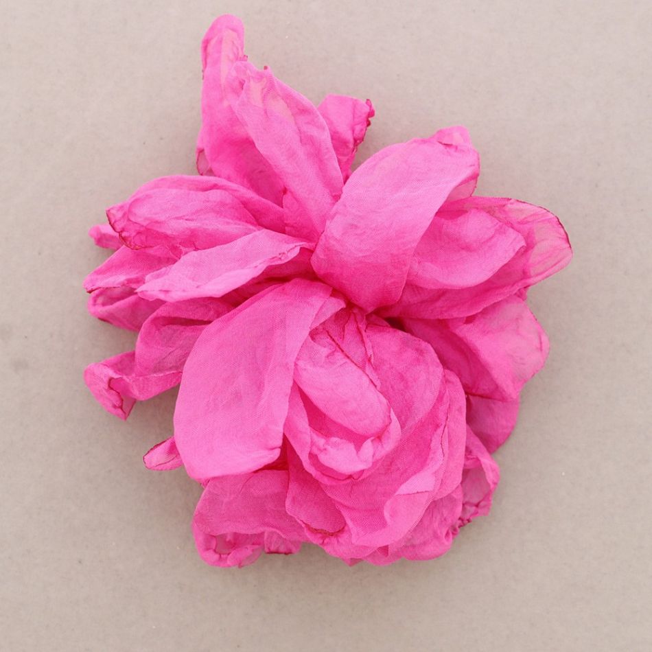 FABRIC FLOWER BROOCH