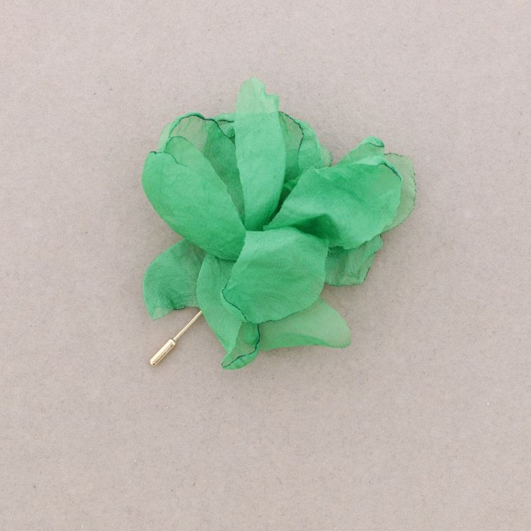 FABRIC FLOWER PIN BROOCH