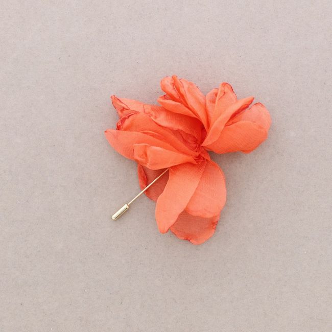 BROCHE ALFILER FLOR TELA
