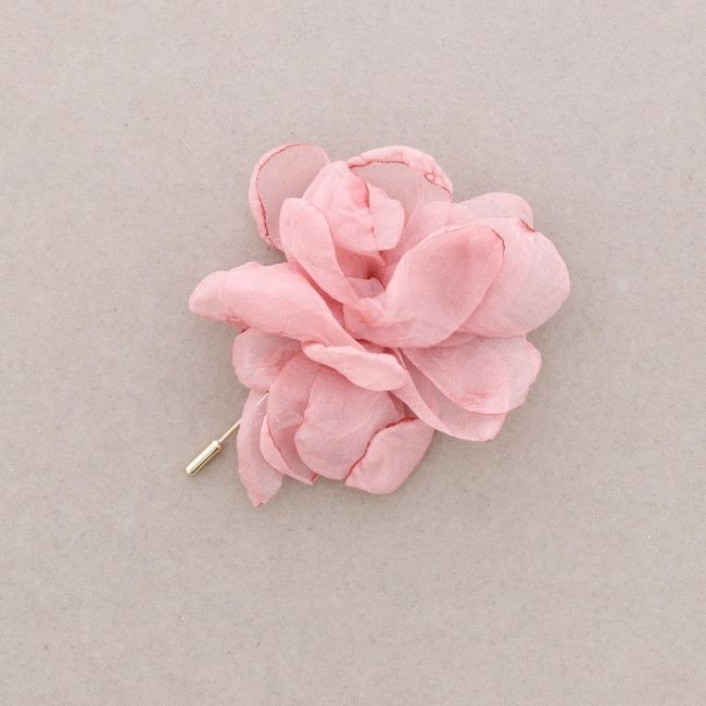 BROCHE ALFILER FLOR TELA