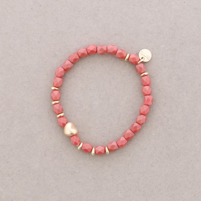 PULSERA ELÁSTICA CRISTALES CUADRADOS FACETADOS 4*6MM