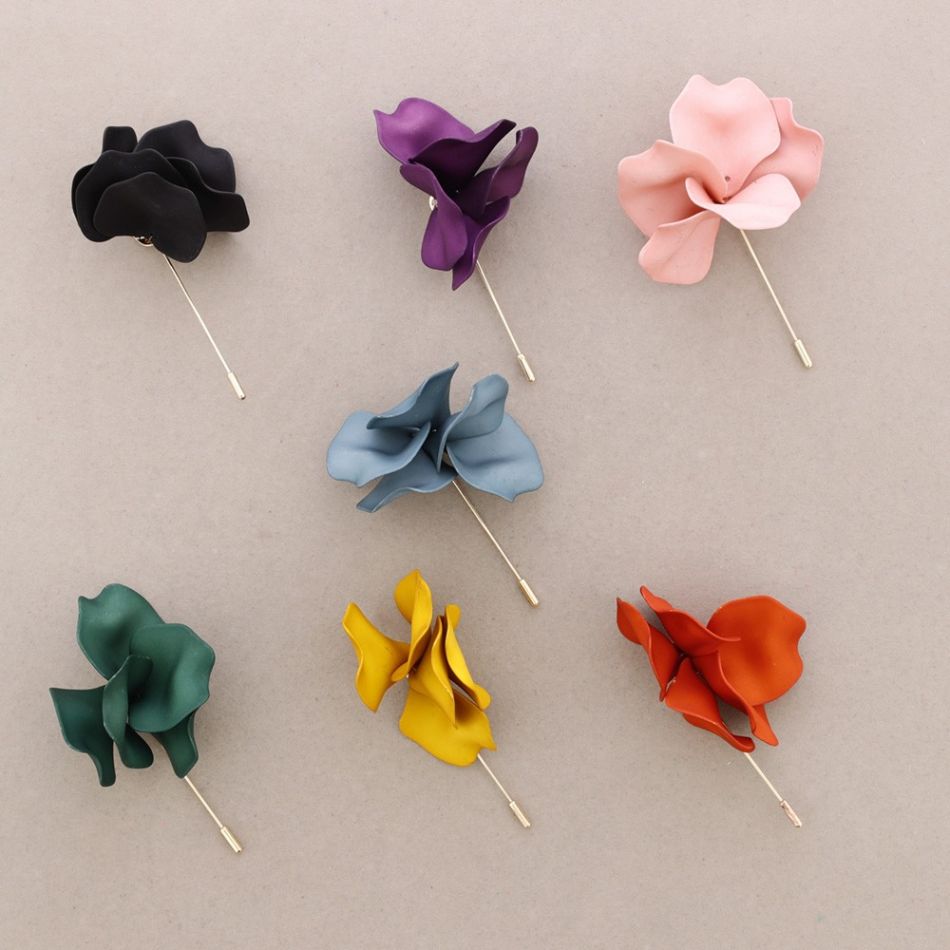 BROCHE PÉTALOS RESINA