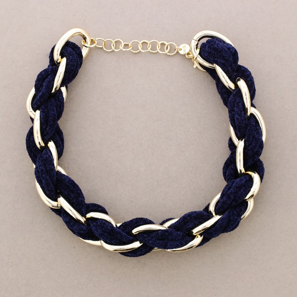 CHOKER WITH CHENILLE LINKS