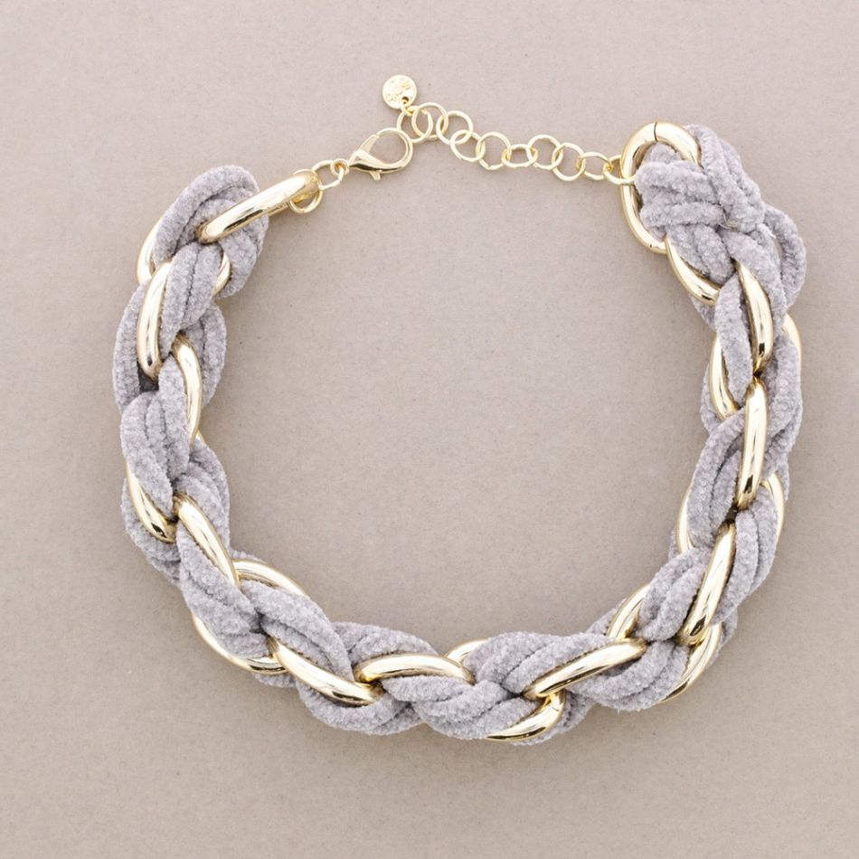 CHOKER WITH CHENILLE LINKS