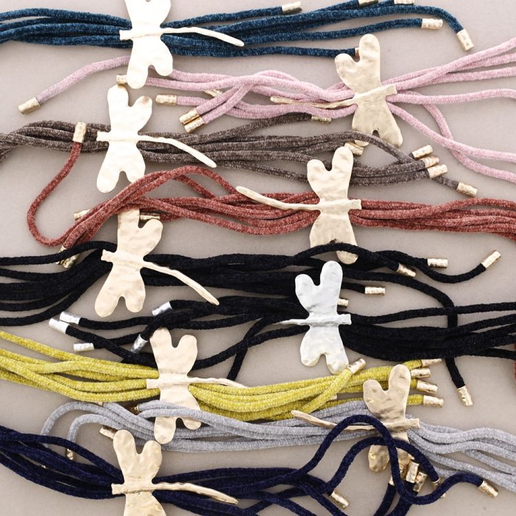 METAL DRAGONFLY CHENILLE LONG NECKLACE 2