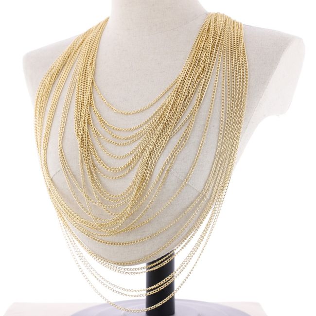 COLLAR LARGO MULTI CADENA