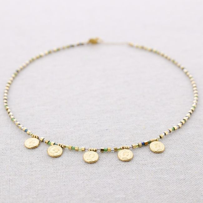 GARGANTILLA MIYUKI MONEDA ACERO