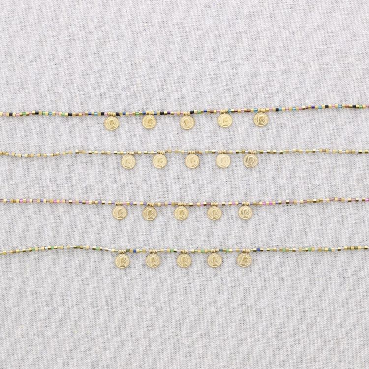 GARGANTILLA MIYUKI MONEDA ACERO 2