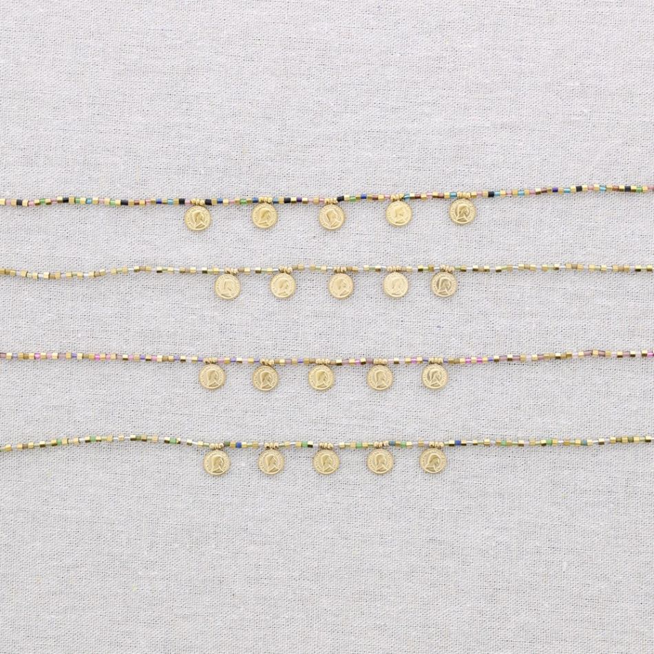 GARGANTILLA MIYUKI MONEDA ACERO