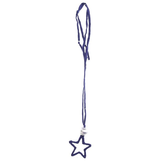 LONG NECKLACE PENDANT STAR TUBE BOW