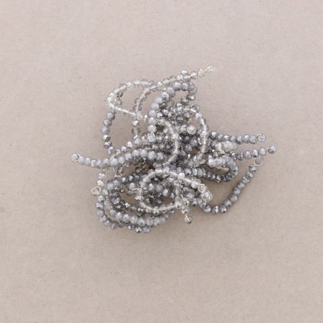 BROCHE FLOR AJUSTABLE CRISTALES FACETADOS