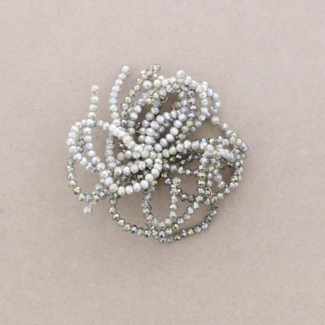 BROCHE FLOR AJUSTABLE CRISTALES FACETADOS