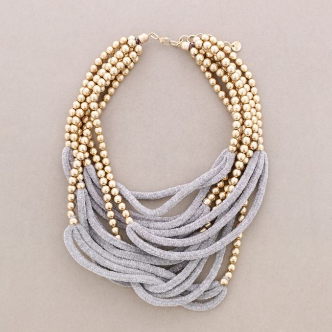 METAL BALL CHOKER CHENILLE