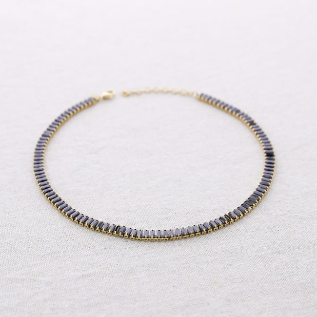 ZIRCONIA STEEL NECKLACE