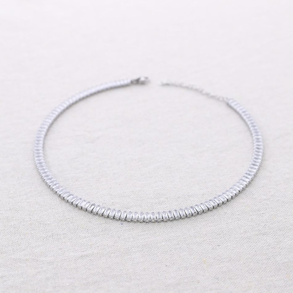 ZIRCONIA STEEL NECKLACE