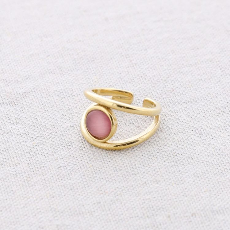 ANILLO ACERO PIEDRA