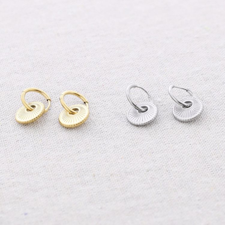 PENDIENTES ACERO ARO COLGANTE 2